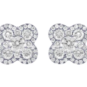 3_924c1b10-2507-4e52-92ae-f2efacff6650_600x600 Round Moissanite Diamond Sterling Silver Stud Halo Diamond Earring, Jewelry For Women, Anniversary Gift For Her