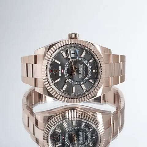 Refurnished Sky Dweller Fully Automatic Watch, Stainless Steel Birthday Gift Watch For Him