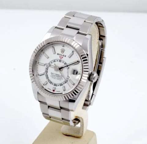 Refurnished Sky Dweller Fully Automatic Watch, Stainless Steel Birthday Gift Watch For Him