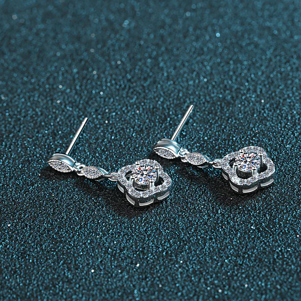 3_c70b7081-34b7-4bb5-aa14-0dfdd5d1f25c_600x600 Round Moissanite Diamond Sterling Silver Stud Halo Diamond Earring, Jewelry For Women, Anniversary Gift For Her