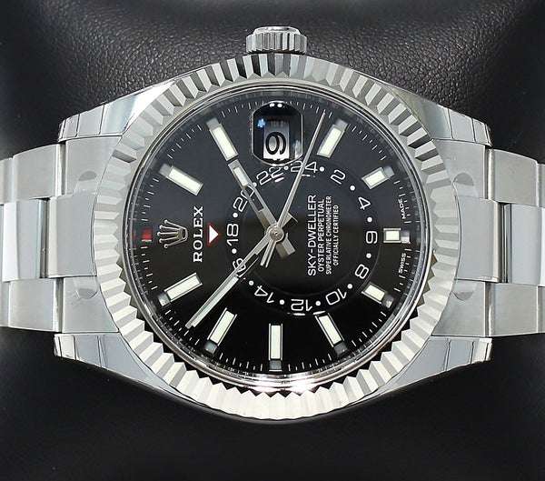 Rufurnished Sky Dweller Fully Automatic Watch, Stainless Steel Birthday Gift Watch For Him