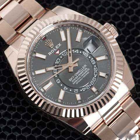 Refurnished Sky Dweller Fully Automatic Watch, Stainless Steel Birthday Gift Watch For Him