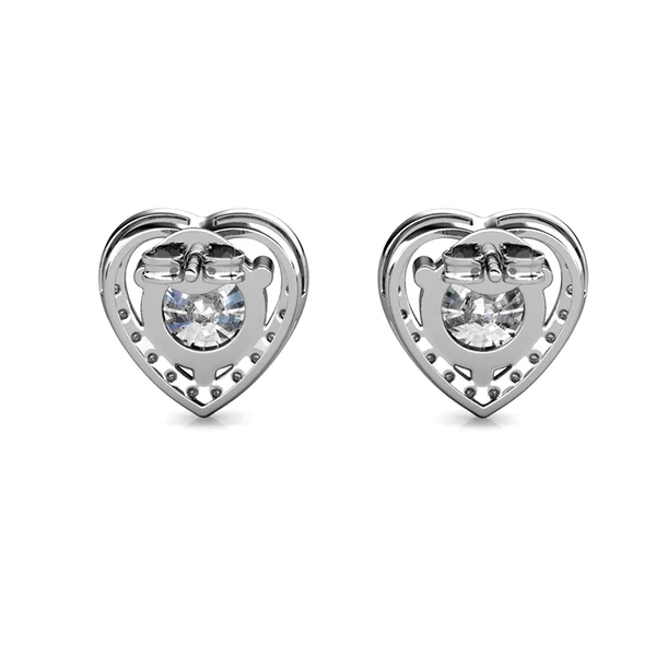 4_85b8846c-e8b2-4b85-b47b-44edfc4d7dab_600x600 Round Moissanite Diamond Sterling Silver Stud HEART Diamond Earring, Jewelry For Women, Anniversary Gift For Her