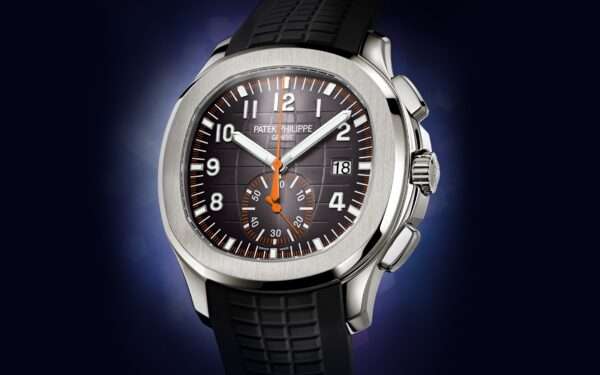 5968A_001_9 Replica Patek Philippe Aquanaut 42mm Stainless Steel Men Watch, Fully Automatic Black Silicon Band Watch Gift For Him