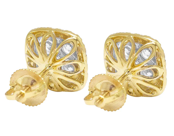 5_009edd81-4aff-4794-b108-76554e81e92f_600x600 Round Moissanite Diamond Sterling Silver Stud Halo Diamond Earring, Jewelry For Women, Anniversary Gift For Her