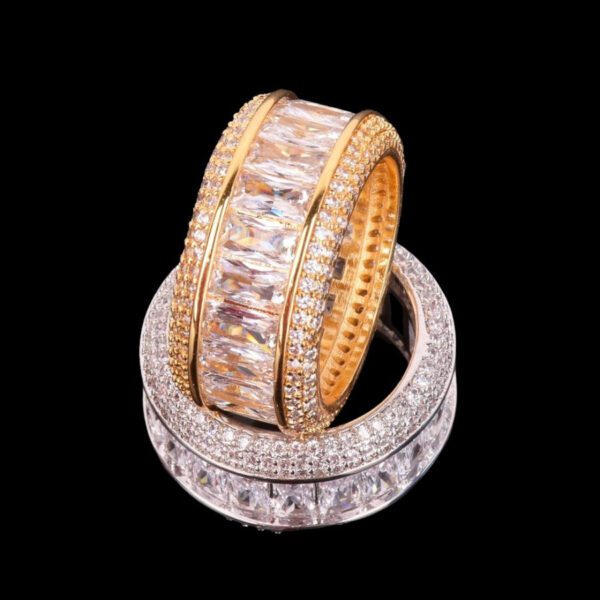 BAGUETTE CUT DIAMOND EDITION ICED OUT LUXURY RING
