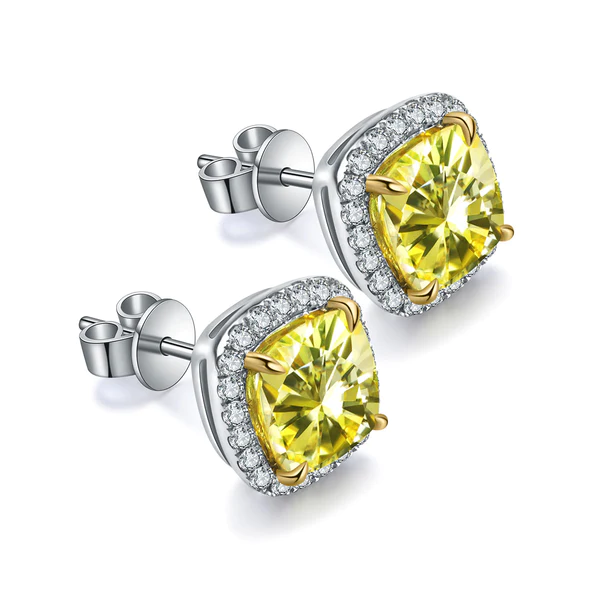 5_e913161c-34d7-4f09-9837-c483c2320d35_600x600 - Copy Yellow Cushion Moissanite Diamond Sterling Silver Stud Diamond Earring, 10K/14K Gold Jewelry For Women, Anniversary Gift For Her