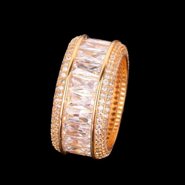 BAGUETTE CUT DIAMOND EDITION ICED OUT LUXURY RING