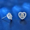 6_d0b2c5c6-db4b-4b48-8bc4-90974b8d4e2a_600x600 Round Moissanite Diamond Sterling Silver Stud HEART Diamond Earring Jewelry For Women, Anniversary Gift For Her