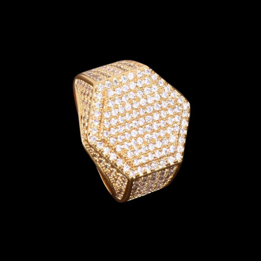 76_900x HEXAGON EDITION FULL OF ICE LUXURY STYLE RING