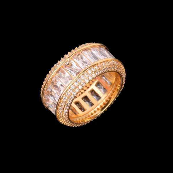 BAGUETTE CUT DIAMOND EDITION ICED OUT LUXURY RING
