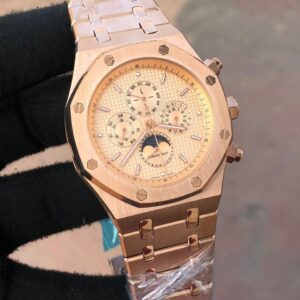 Audemars Piguet All Chronograph Working Men Watch, Stainless Steel Watch For Birthday Gift, Luxury Watch Gift For Him