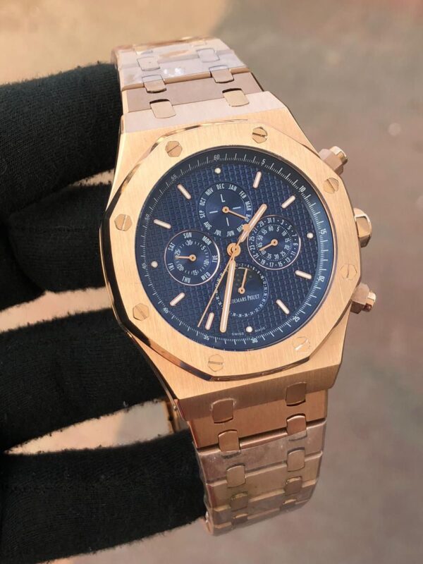 Audemars Piguet All Chronograph Working Men Watch, Stainless Steel Watch For Birthday Gift, Luxury Watch Gift For Him