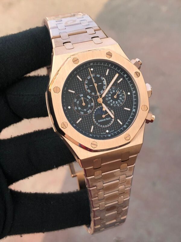 Audemars Piguet All Chronograph Working Men Watch, Stainless Steel Watch For Birthday Gift, Luxury Watch Gift For Him