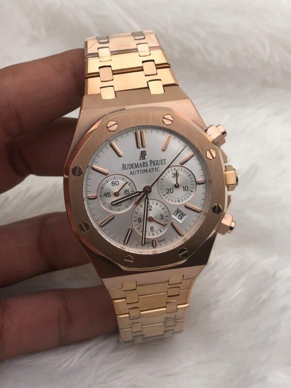 Audemars Piguet All Chronograph Working Men Watch, Stainless Steel Watch For Birthday Gift, Luxury Watch Gift For Him