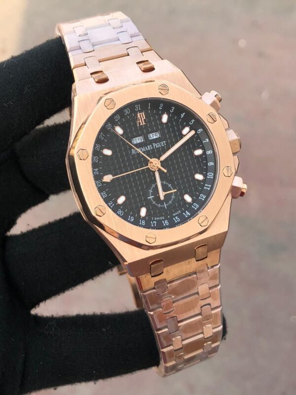 Audemars Piguet All Chronograph Working Men Watch, Stainless Steel Watch For Birthday Gift, Luxury Watch Gift For Him