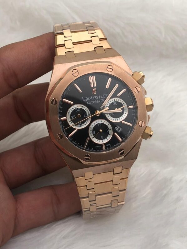 Audemars Piguet All Chronograph Working Men Watch, Stainless Steel Watch For Birthday Gift, Luxury Watch Gift For Him