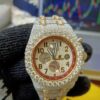 Audemars Piguet Iced Out Diamond Watch, Chronograph Working VVS Moissanite Diamond Men Wrist Watch, Wedding Gift Diamond Watch For Him