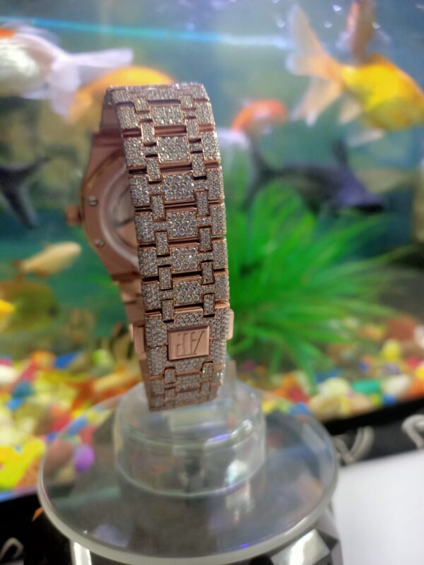 Audemars Piguet Full Iced Out Moissanite Diamond Men Watch, Stainless Steel Rose Gold Plated 42mm Men Watch