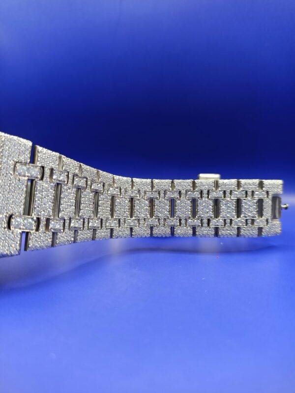 IMG20221110215441 Audemars Piguet Full Iced Out Moissanite Diamond Men Watch, Stainless Steel White Gold Men Watch