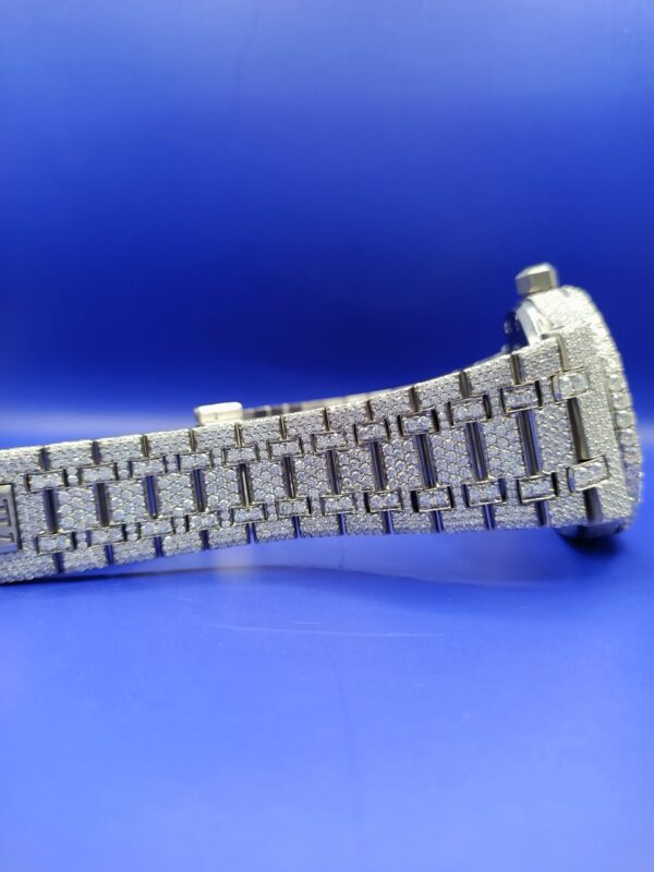 IMG20221110215459 Audemars Piguet Full Iced Out Moissanite Diamond Men Watch, Stainless Steel White Gold Men Watch