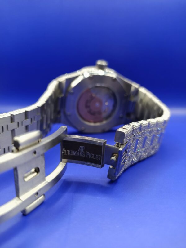 IMG20221110215513 Audemars Piguet Full Iced Out Moissanite Diamond Men Watch, Stainless Steel White Gold Men Watch