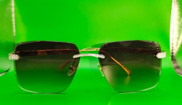 Carter Goggles Mossonight Diamond  Full Iced Out Men & Wemen For Birthday Gift