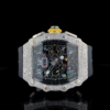 I_2024-02-15 112326 +0000 Rechard Mille Iced Out Diamond Watch, Working VVS Moissanite Diamond Men Wrist Watch, Wedding Gift Diamond Watch For Him