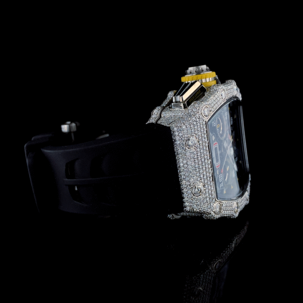 I_2024-02-15 131150 +0000 Rechard Mille Iced Out Diamond Watch, Working VVS Moissanite Diamond Men Wrist Watch, Wedding Gift Diamond Watch For Him