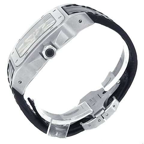 Replica Skeleton Stainless Steel Body Super Clone Men Watch, Fully Automatic Black Leather Watch For Men