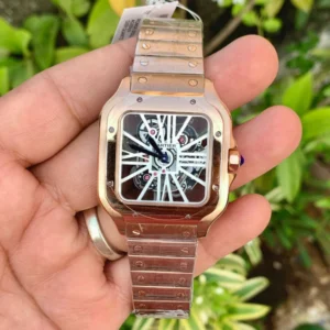 WhatsAppImage2022-02-07at6.19.34PM_600x600 Cartier Santos Skeleton Rose Gold Stainless Steel Men Watch, Quartz Movement Watch For Men