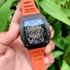 Replica Richard Miles RM 35-02 Automatic Winding RAFA Model Stainless Steel Body Men Watch, Fully Automatic Orange Silicon Band Watch For Men