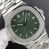 il_1140xN.4151201693_infz Patek Philippe Nautilus Geneve Fully Automatic Men Watch, Stainless Steel Luxury Watch For Men, Green Dial Birthday Gift Watch For Him