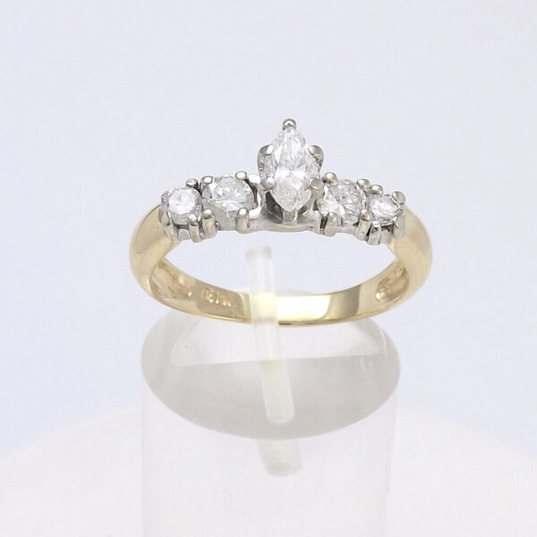 Marquise Morganite Engagement Ring Unique Wedding Ring Antique Mossonight Diamond Halo Women Anniversary Promise Gift for her Bridal