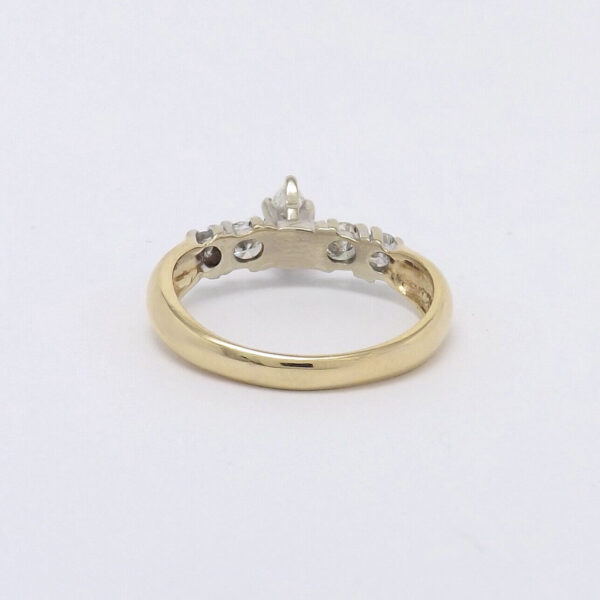 Marquise Morganite Engagement Ring Unique Wedding Ring Antique Mossonight Diamond Halo Women Anniversary Promise Gift for her Bridal