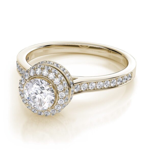 Round Cut Moissanite Solitaire Diamond Vintage Engagement Ring, Moissanite Wedding Ring, Silver Moissanite Diamond Women Ring, Proposal Gold Ring For Her