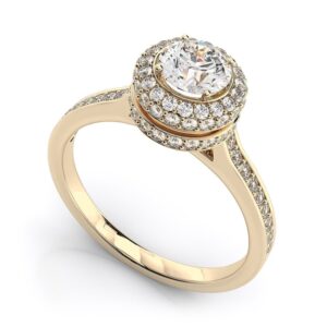 Round Cut Moissanite Solitaire Diamond Vintage Engagement Ring, Moissanite Wedding Ring, Silver Moissanite Diamond Women Ring, Proposal Gold Ring For Her