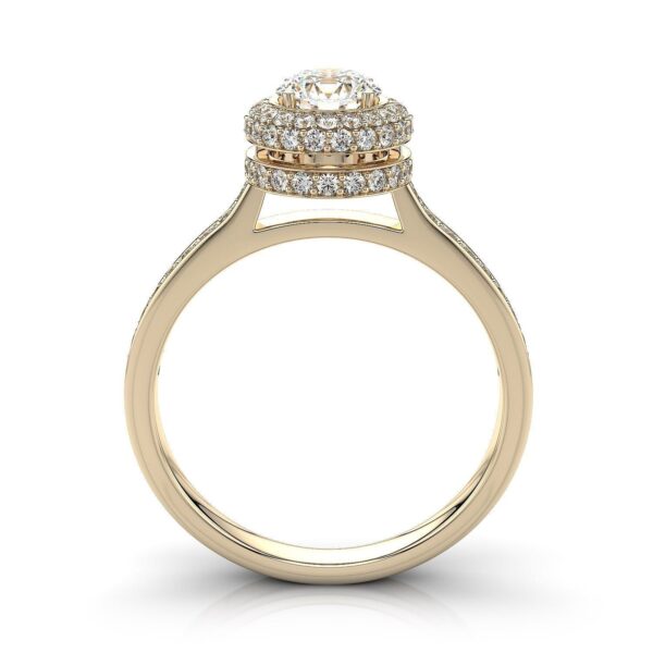 Round Cut Moissanite Solitaire Diamond Vintage Engagement Ring, Moissanite Wedding Ring, Silver Moissanite Diamond Women Ring, Proposal Gold Ring For Her