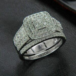 Round Cut Moissanite Solitaire Diamond Vintage Engagement Ring, Moissanite Wedding Ring, Silver Moissanite Diamond Women Ring, Proposal Gold Ring For Her