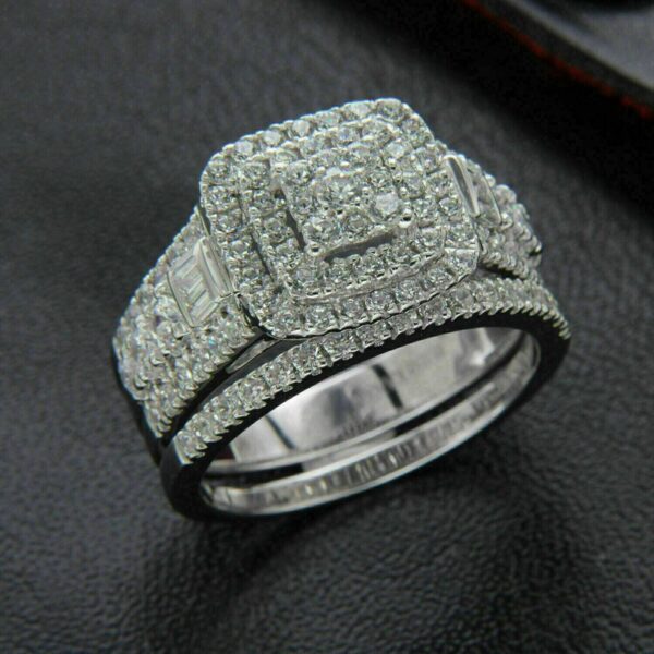 Round Cut Moissanite Solitaire Diamond Vintage Engagement Ring, Moissanite Wedding Ring, Silver Moissanite Diamond Women Ring, Proposal Gold Ring For Her