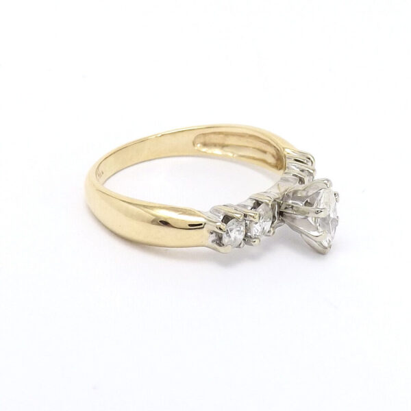 Marquise Morganite Engagement Ring Unique Wedding Ring Antique Mossonight Diamond Halo Women Anniversary Promise Gift for her Bridal