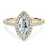 s-l1600 (31) Marquise Cut Moissanite Halo Diamond Vintage Engagement Ring, Moissanite Wedding Ring, Silver Moissanite Diamond Women Ring, Proposal Gold Ring For Her