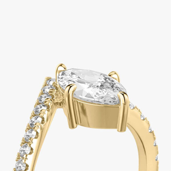 Marquise Cut Moissanite Halo Diamond Vintage Engagement Ring, Moissanite Wedding Ring, Silver Moissanite Diamond Women Ring, Proposal Gold Ring For Her