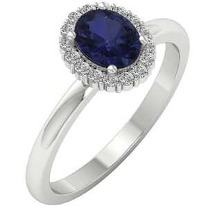 Elegant Biue Moissanite Ring, 925 Sterling Silver Ring, Dainty Engagement Rings For Women, Wedding Band, Promise Ring, Gift For Her