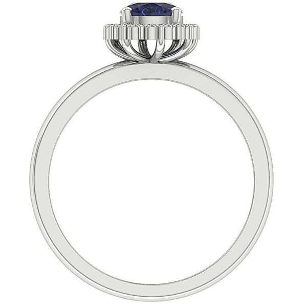 s-l1600 (43) Elegant Biue Moissanite Ring, 925 Sterling Silver Ring, Dainty Engagement Rings For Women, Wedding Band, Promise Ring, Gift For Her