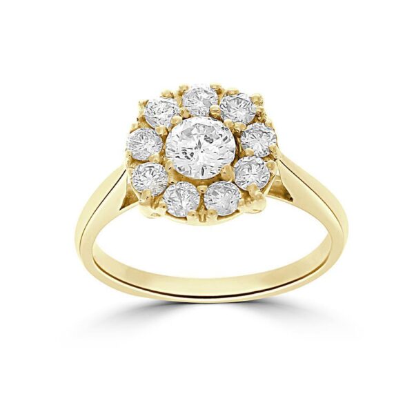 Round Cut Moissanite Diamond Vintage Engagement Ring, Moissanite Wedding Ring, Silver Moissanite Diamond Women Ring, Proposal Gold Ring For Her