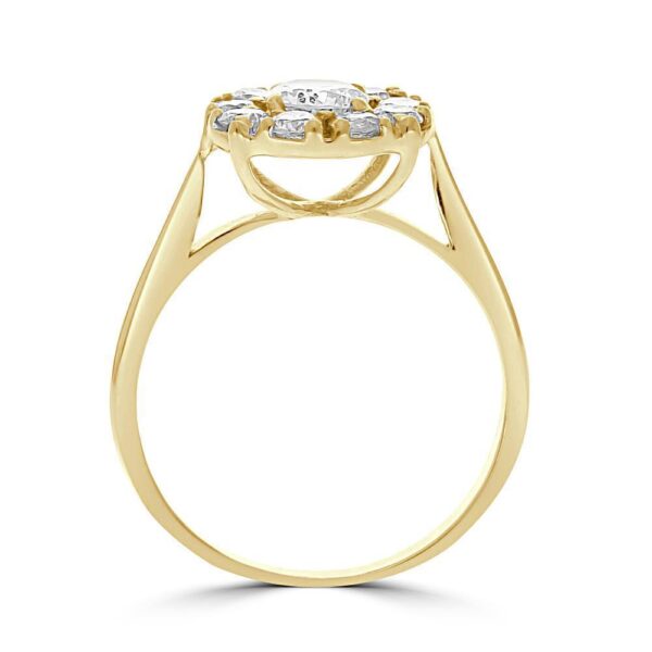 Round Cut Moissanite Diamond Vintage Engagement Ring, Moissanite Wedding Ring, Silver Moissanite Diamond Women Ring, Proposal Gold Ring For Her