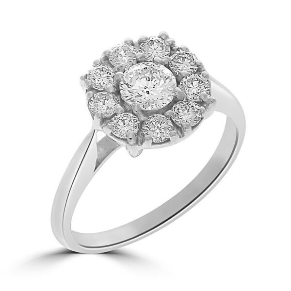 Round Cut Moissanite Diamond Vintage Engagement Ring, Moissanite Wedding Ring, Silver Moissanite Diamond Women Ring, Proposal Gold Ring For Her