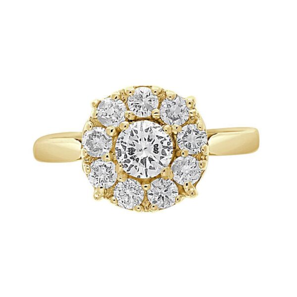 Round Cut Moissanite Diamond Vintage Engagement Ring, Moissanite Wedding Ring, Silver Moissanite Diamond Women Ring, Proposal Gold Ring For Her