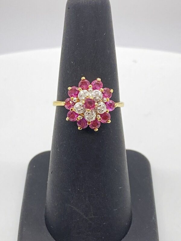 s-l1600 (89) Art deco Floral Pink Morganite Engagement Ring White Diamond 14k Solid Rose Gold Vintage Ring